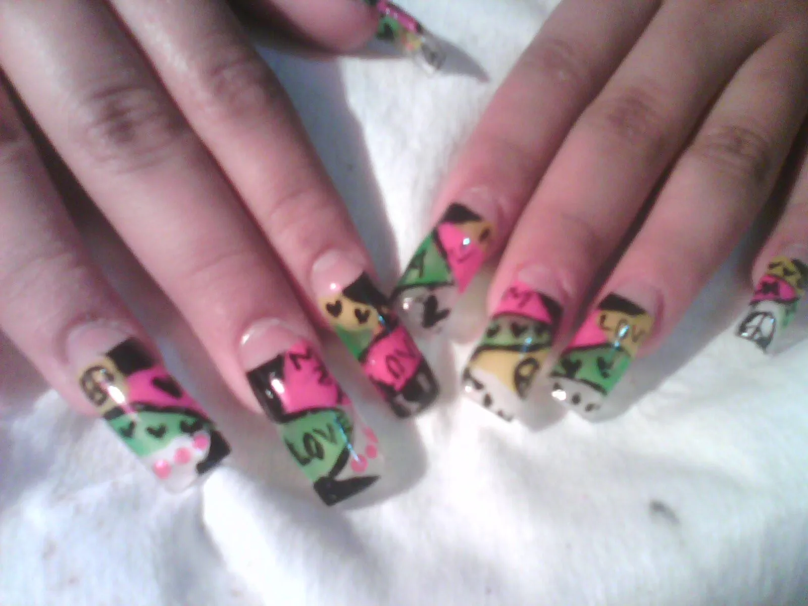 Pamela's Nails: Mis trabajos recientes (unias acrilicas)