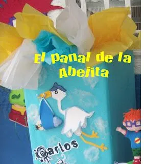 EL PANAL DE LA ABEJITA: Caja para regalos de baby shower