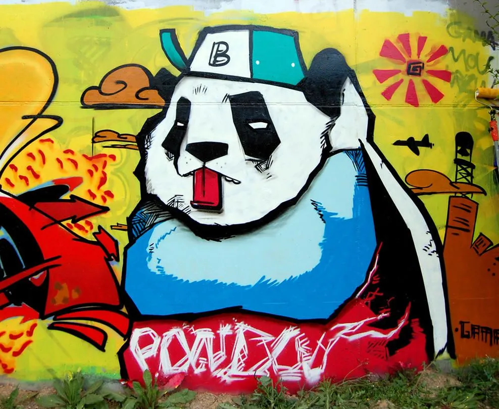 Panda graff by Bicss on DeviantArt