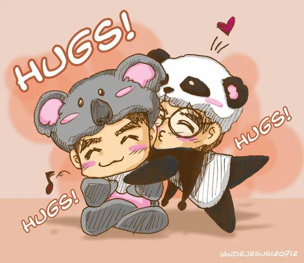 Panda hugs Koala bear by Artist-ian on DeviantArt