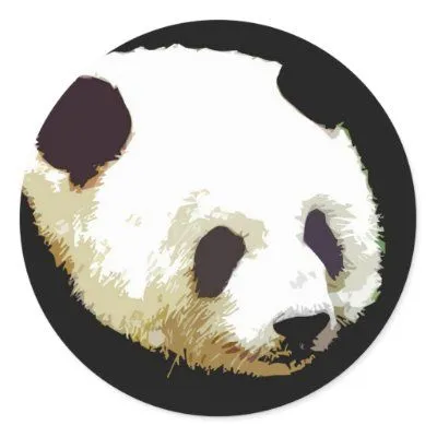 Panda Sticker from Zazzle.