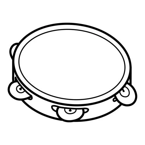 PANDERETAS PARA COLOREAR - Imagui