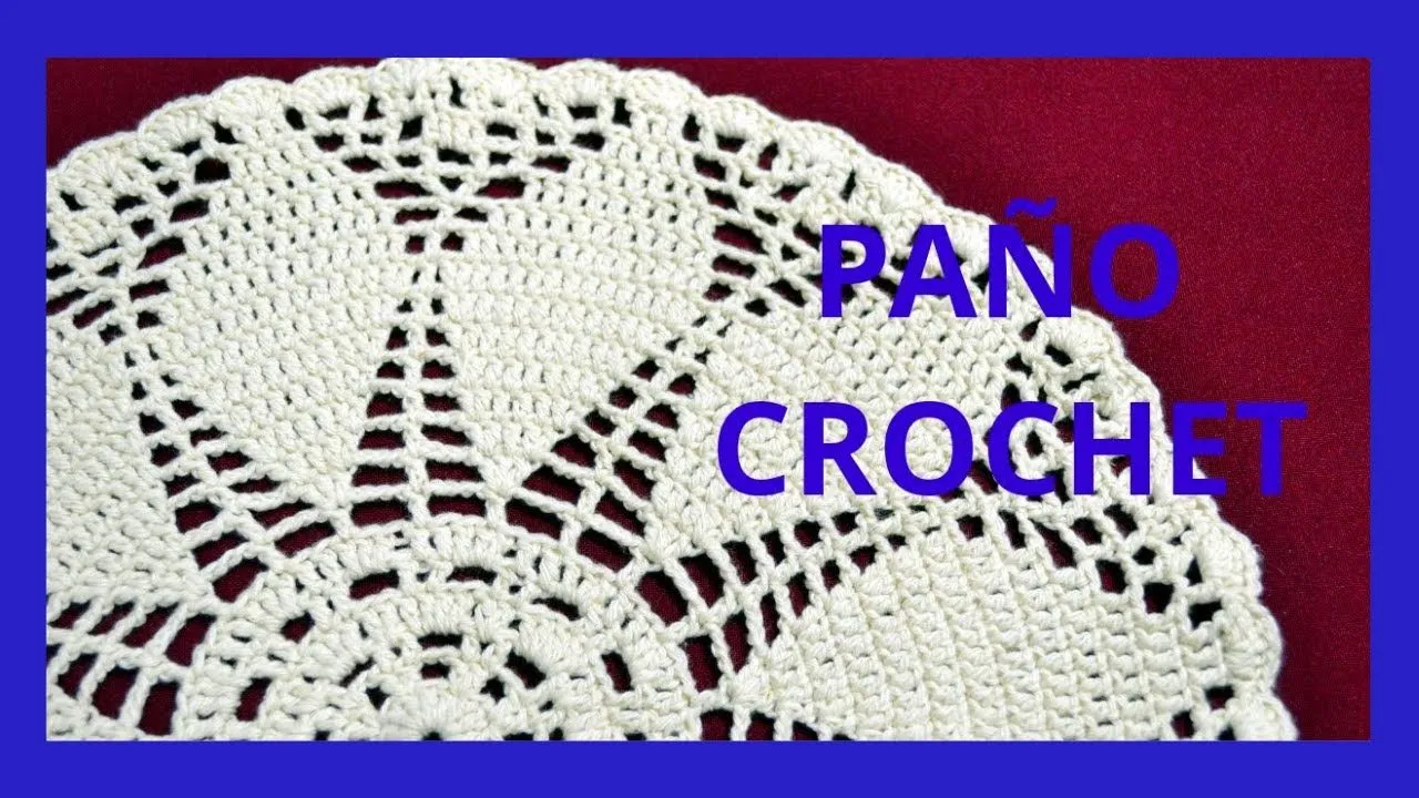 Paño Redondo en tejido crochet tutorial paso a paso. - YouTube