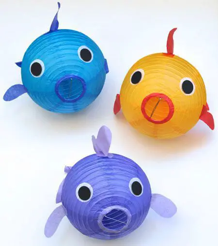 Como hacer pantallas de lampara en forma de pez | Todo Manualidades