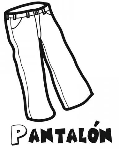 Pantalón: Dibujos para colorear