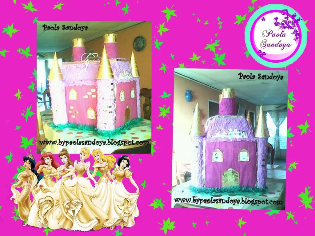 Paola sandoya: PIÑATA CASTILLO DE LAS PRINCESAS DISNEY