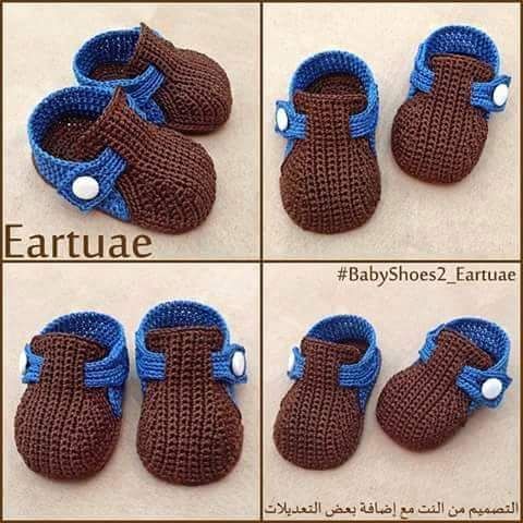 Pap zapatitos bebe... besos - Lorena Rodriguez | Tejido - Niños/as ...