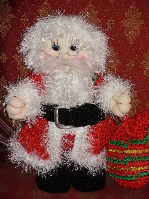 papa noel crochet | Aprender manualidades es facilisimo.com