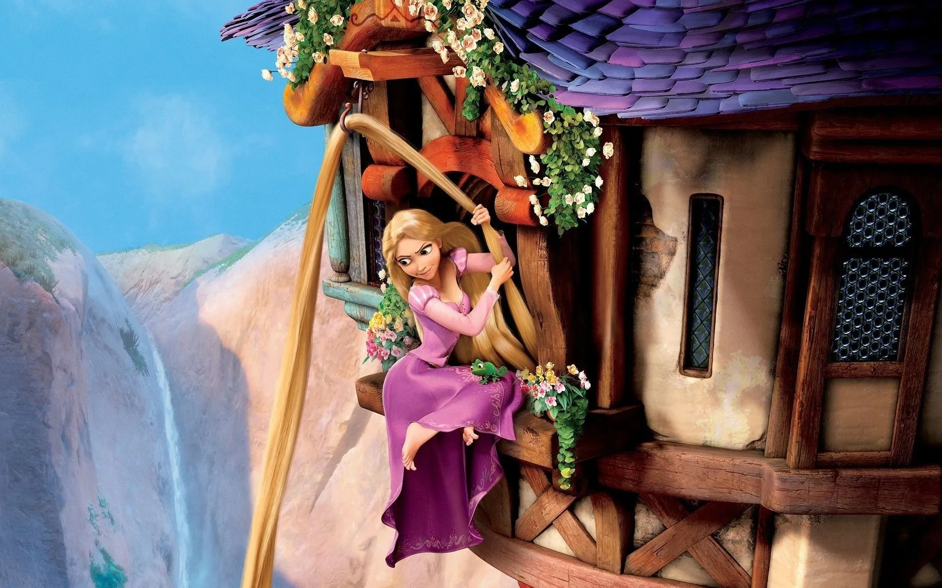 Papéis de parede princesa Rapunzel, Tangled, história complicada ...