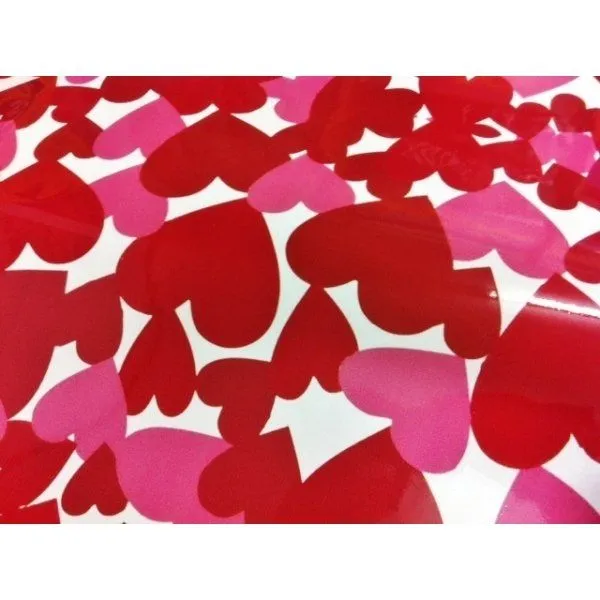 Papel adhesivo corazones 80x110 cms - GramajeShop