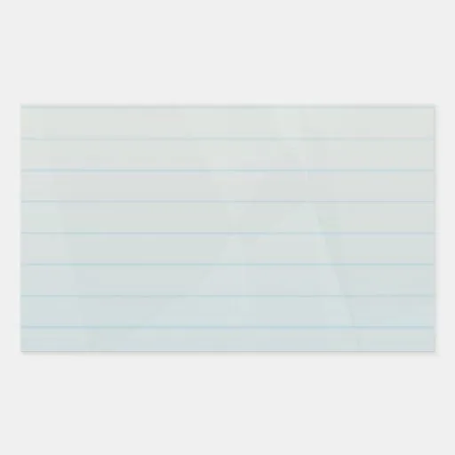 Papel alineado del cuaderno espiral rectangular pegatina de Zazzle.