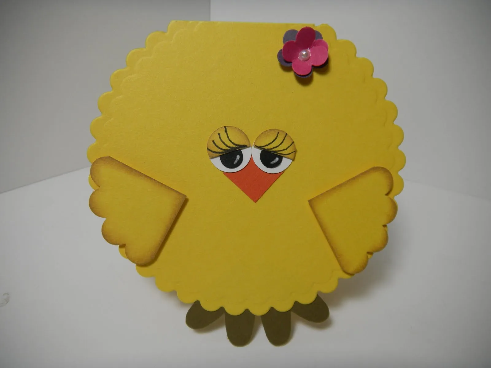 En Papel Arte Creaciones: Pollitos - Tarjetas hechas con ponches