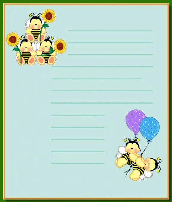 Papel de carta infantil