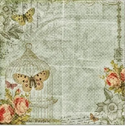 PAPEL DE CARTA: PAPEL VINTAGE CON MARIPOSAS ACABADO ENVEJECIDO EN ...