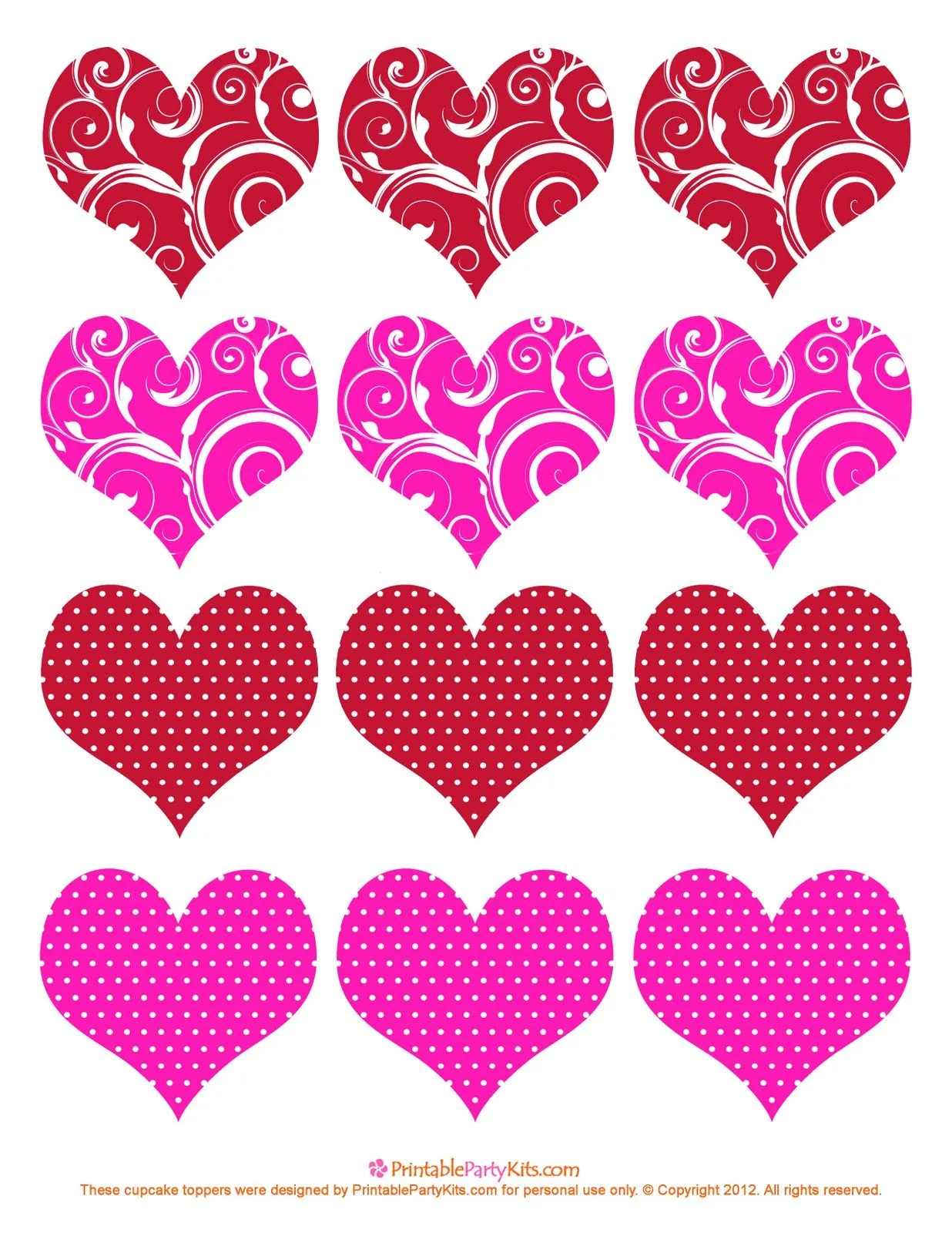 Corazones para Imprimir | Wallpapers - Fondos de Pantalla | Banco ...