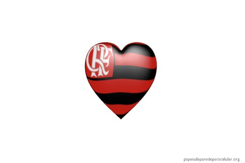 Papel de Parede - Gif Animado Coracao Flamengo 480x320