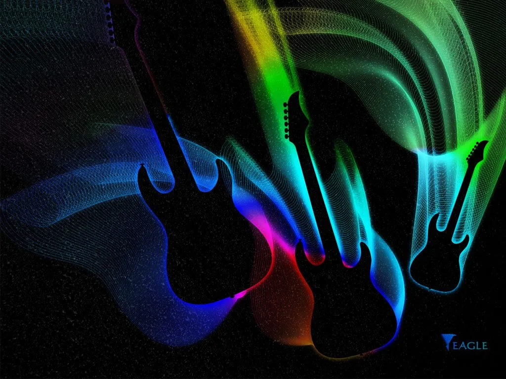 Papel de Parede Guitarras coloridas Wallpaper para Download no Celular ...