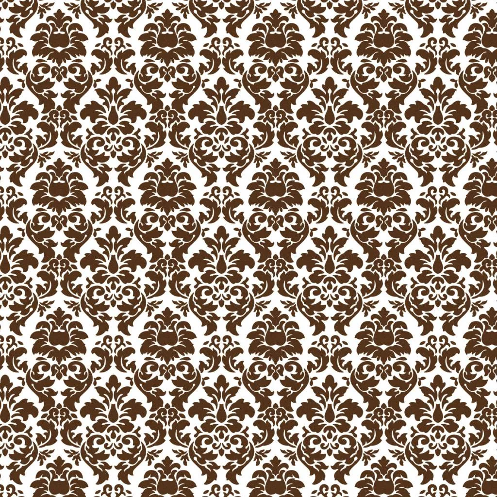 Papel de Scrapbooking: Brown Damask - Hobby, Crafts and Paperdesign