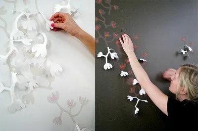 Papel tapiz en 3D, por Hanna Nyman