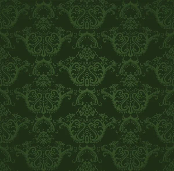 papel tapiz floral verde oscuro transparente — Vector stock ...