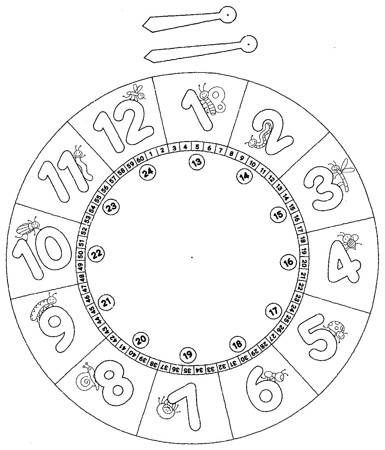 Dibujos de relojes para aprender la hora - Imagui