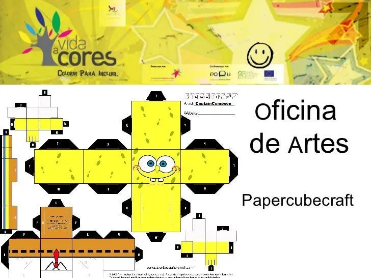 Paper cube craft pe