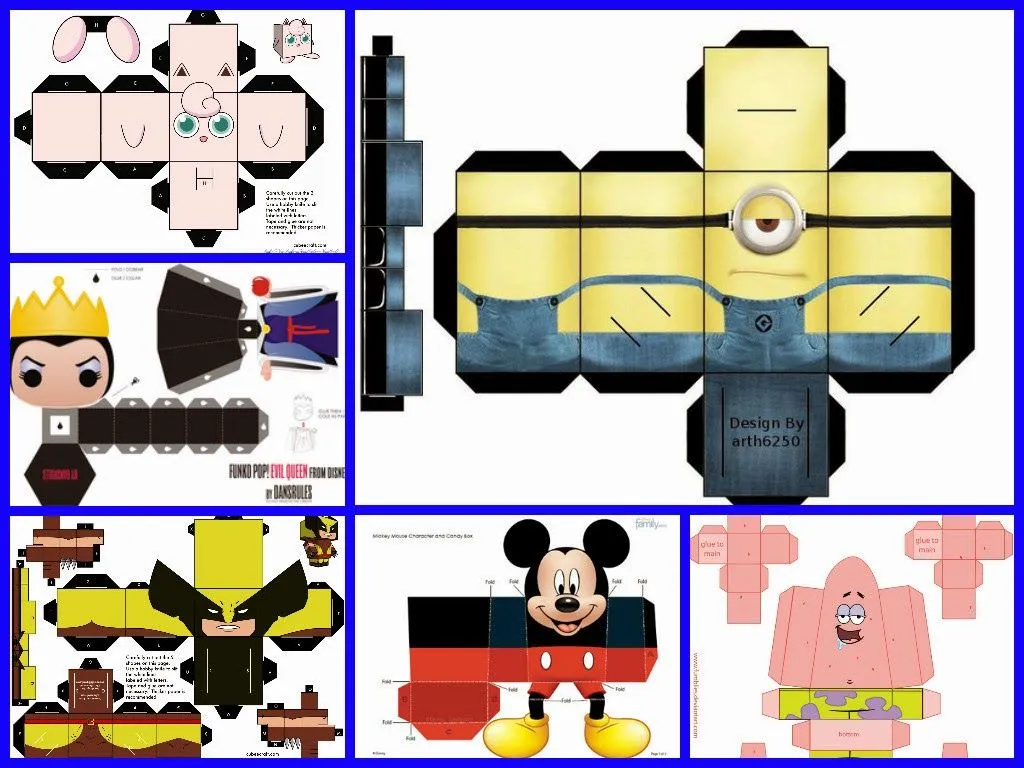 Paper toy o paper craft imprime y arma con tus alumnos