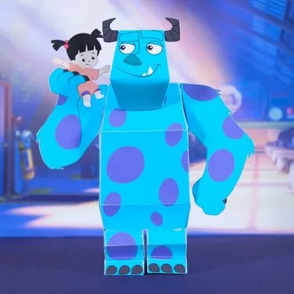 Papercraft de los famosos personajes de Monstruos, SA de Disney ...