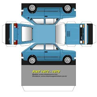 PaperCraft - Fiat 147 | CraftCrave