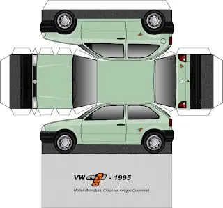 PaperCraft - Volkswagen Gol - 1995 | CraftCrave