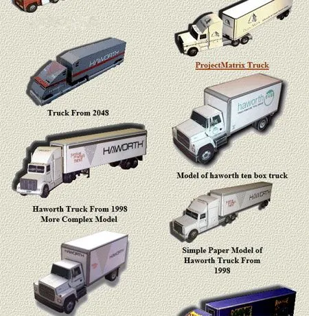 Papercrafts - Cargo / Freight Truck - Papercraft4u | Free ...