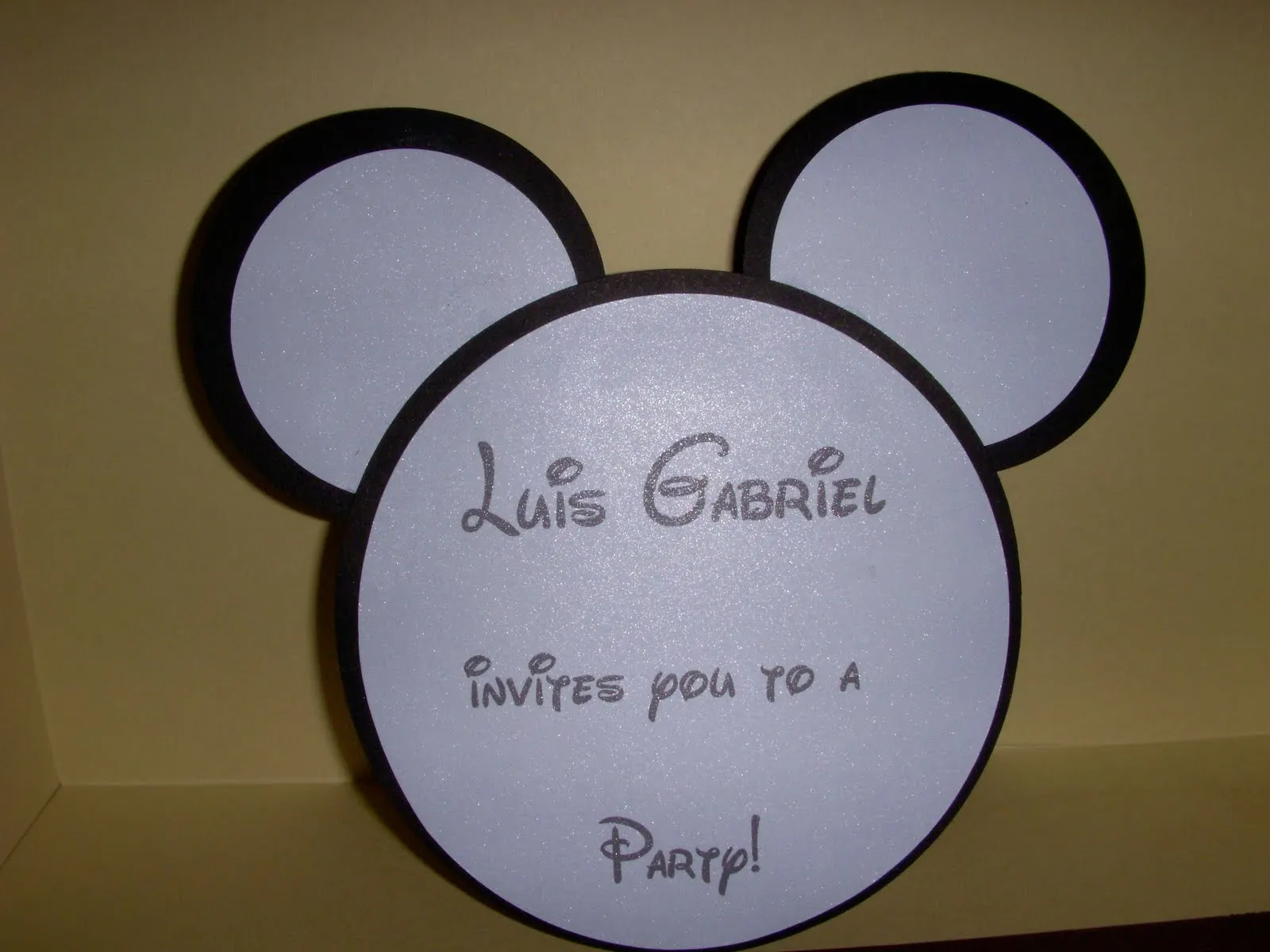 Papers & Prints: Mickey Mouse Invitation