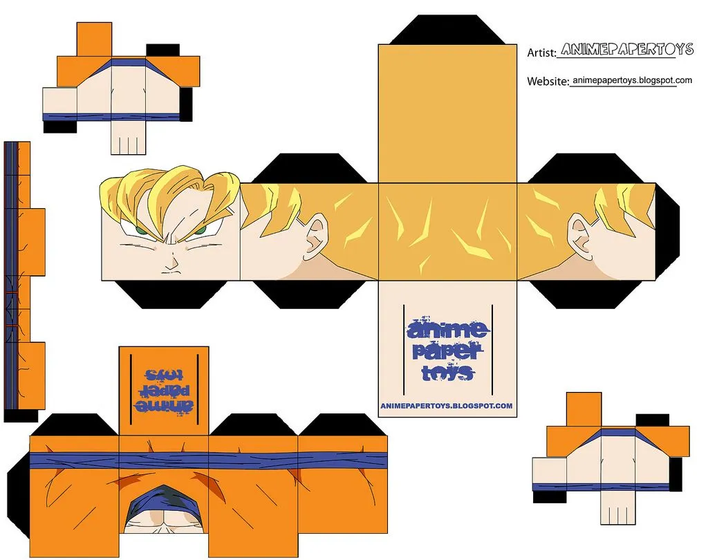 papers toys dragon ball z - Taringa!