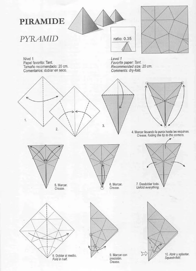 PAPIROFLEXIA PARA TOD@S: PIRAMIDE