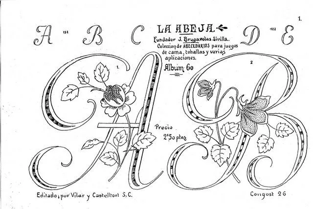 Muestras letras para bordar - Imagui