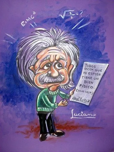 paradoja de Einstein // caricatura aurea lucianocaricaturasluciano ...