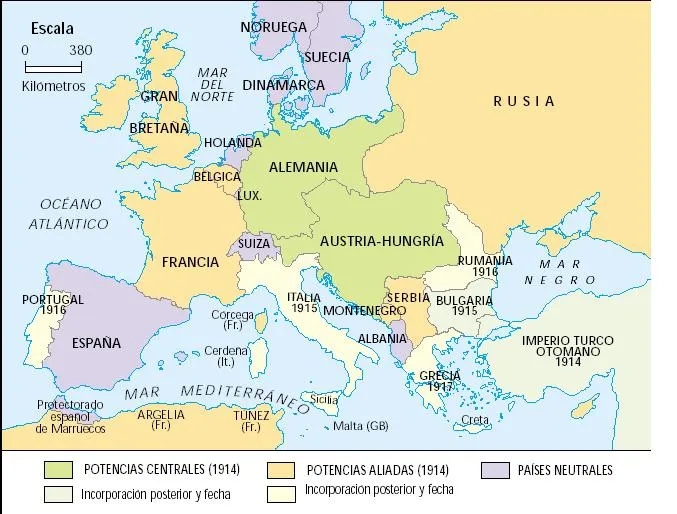 Paradojas e Historia: Transformaciones en el mapa europeo