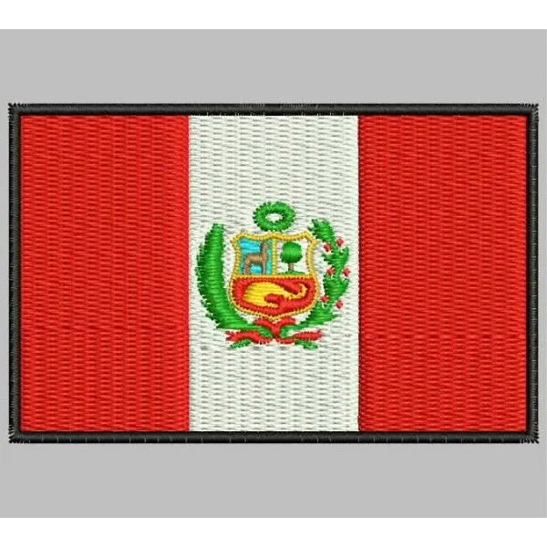 Parche Bordado Bandera PERU - PARCHES Y BORDADOS