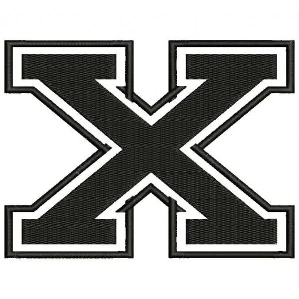 Parche Bordado "X" (LETRA X)