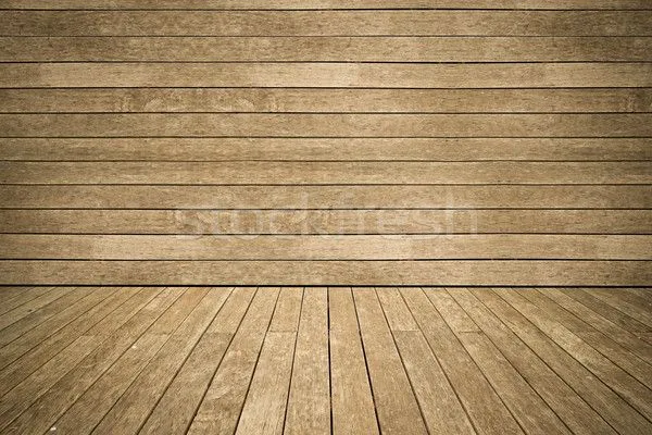 Pared · piso · madera · fondo · textura - foto stock © Suradin ...