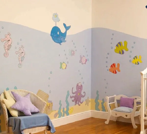 Decoración de paredes para bebés - Imagui