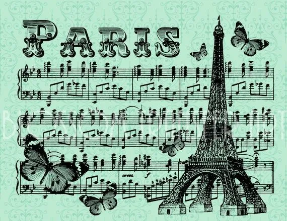 Paris Imagenes Vintage Digitales DESCARGA por BlossomTransferArt