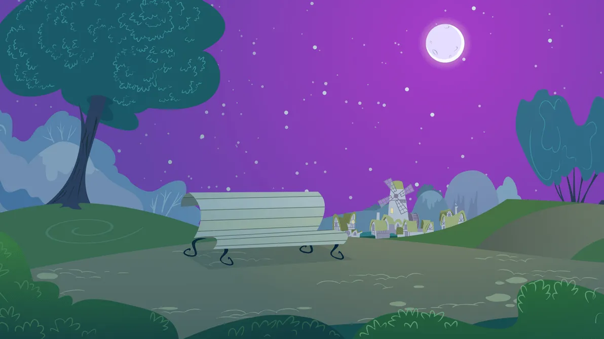 Park Background (Nighttime version) by mandydax on DeviantArt