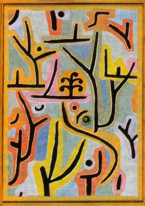 Park, cerca de Lu" de Paul Klee (1879-1940, Switzerland)