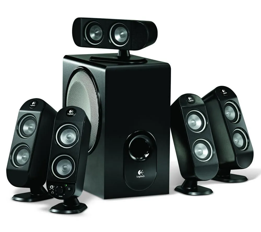 Parlantes de cine en la casa multimedios para PC Logitech X 530 ...