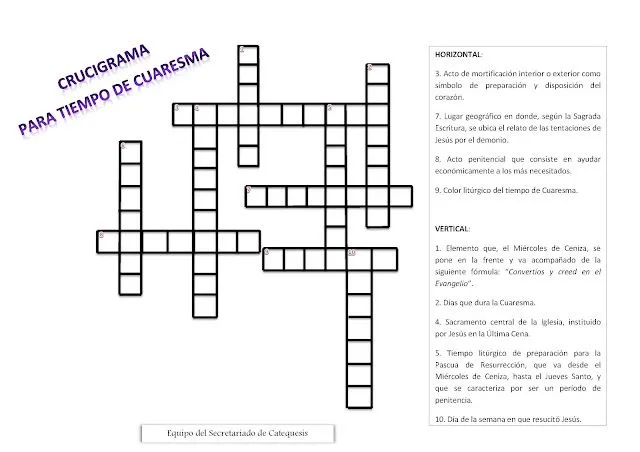 Recursos catequéticos para el Tiempo de Cuaresma 2014 ~ Catequesis ...