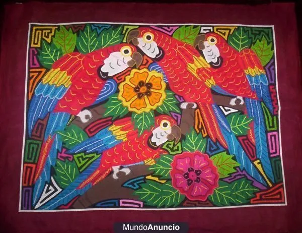 Parrot Molas | Bird Art | Pinterest