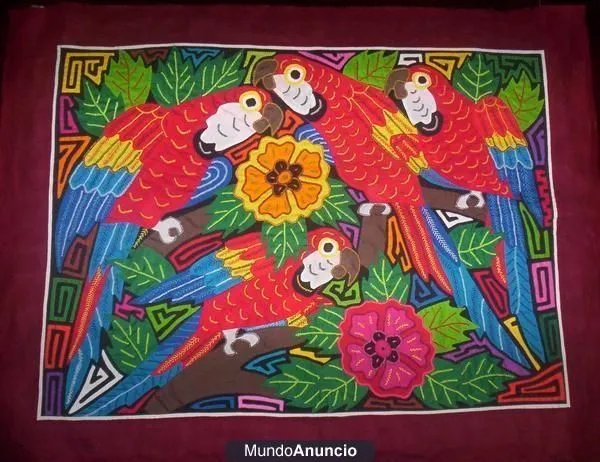 Parrot Molas | Bird Art | Pinterest