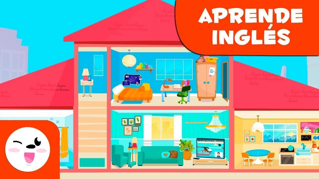 Partes de la casa en inglés - Habitaciones del hogar - Aprende vocabulario  - YouTube