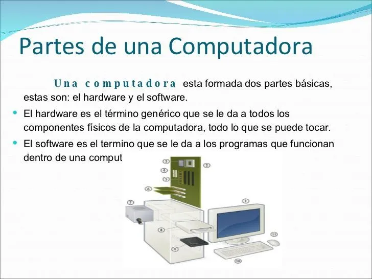 Cuáles son las partes de una computadora? » Respuestas.tips | Clases de  computacion, Arquitectura de computadoras, Partes de la misa